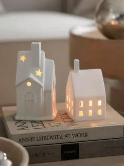 Sale Swiecznik Domek Z Porcelany Living Świeczniki Na Tealighty