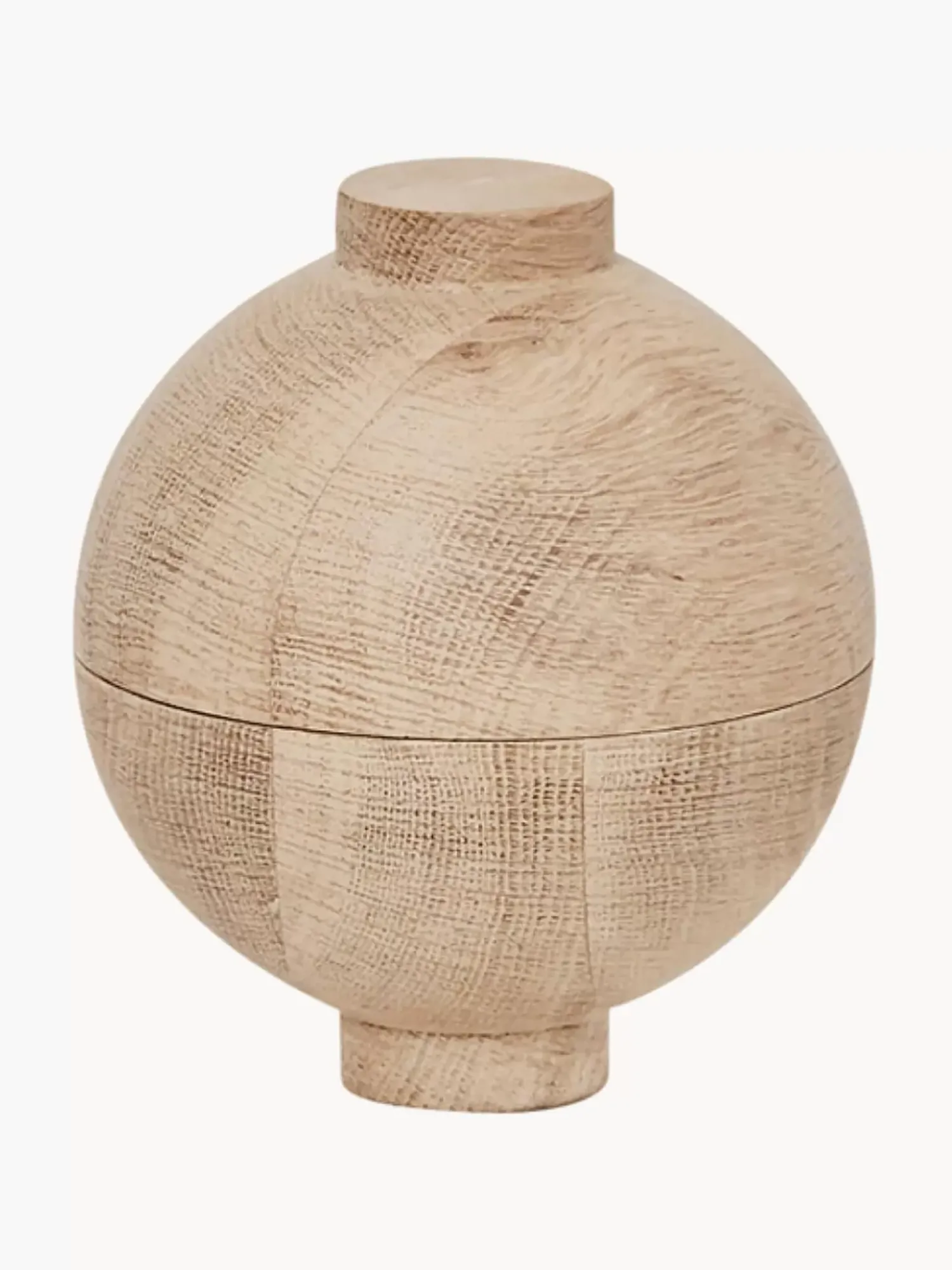 Online Szkatulka Z Drewna Debowego Wooden Sphere Pojemniki I Szkatulki Na Biżuterię